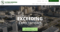 Desktop Screenshot of hi-techroofing.com