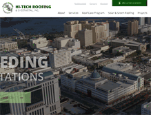 Tablet Screenshot of hi-techroofing.com